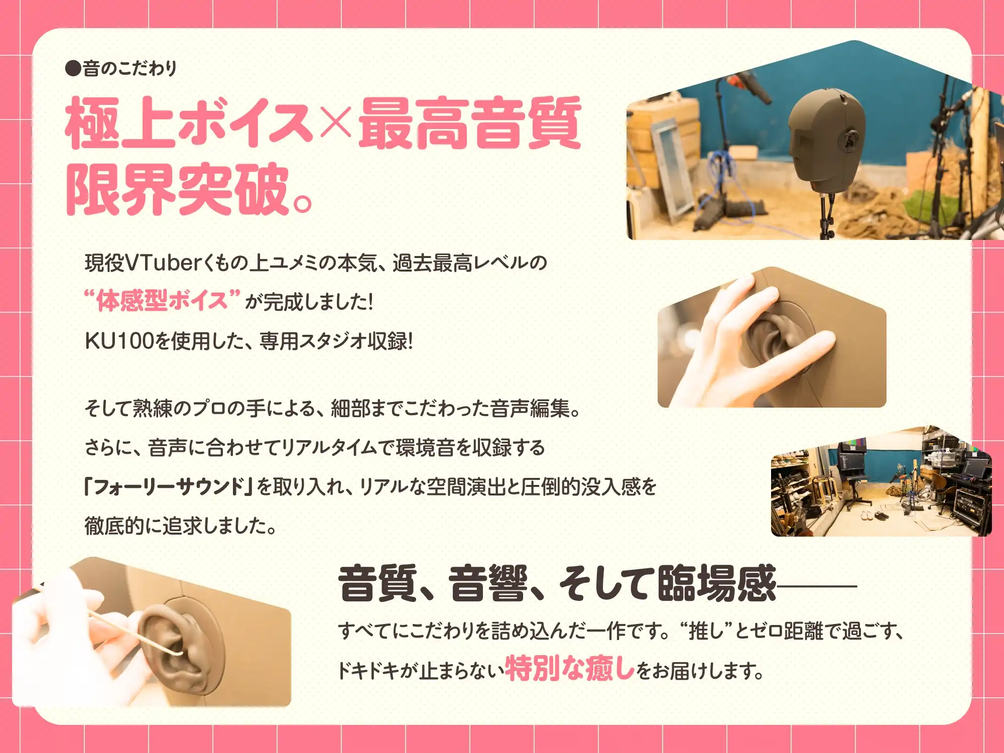 音のこだわり　　Commitment to Sound